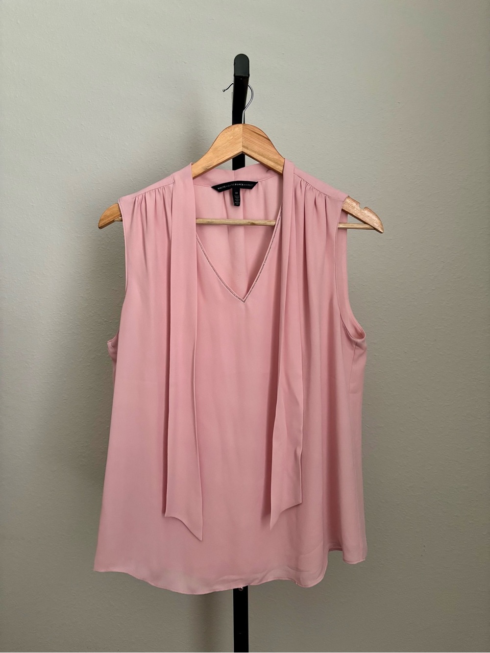 White House Black Market Tie-Neck Blouse